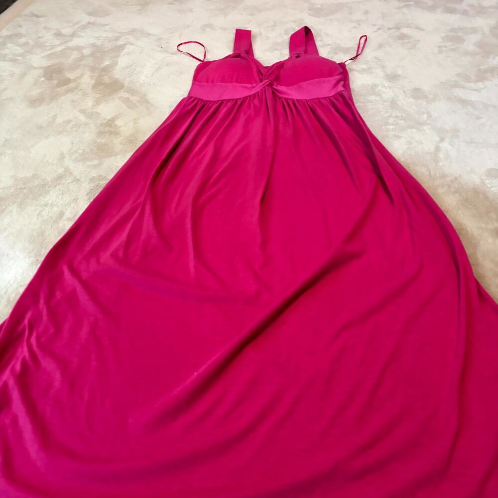 New Directions Petite PS Fuchsia Pink Sleeveless Maxi Dress – Size PS - Picture 2 of 7